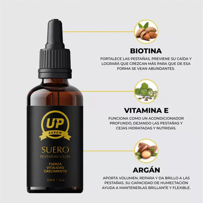 SERUM UP PRO-Alargamiento de pestañas y cejas