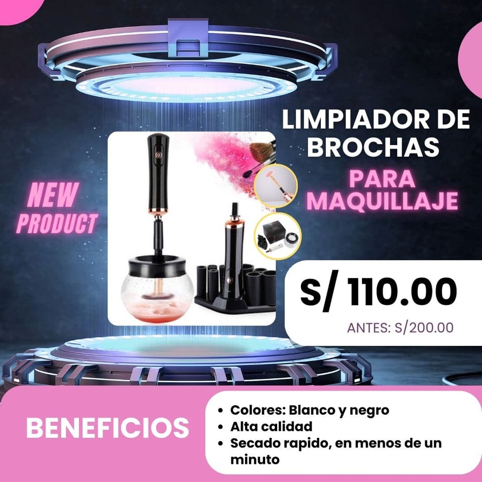 LIMPIADOR DE BROCHAS DE MAQUILLAJE