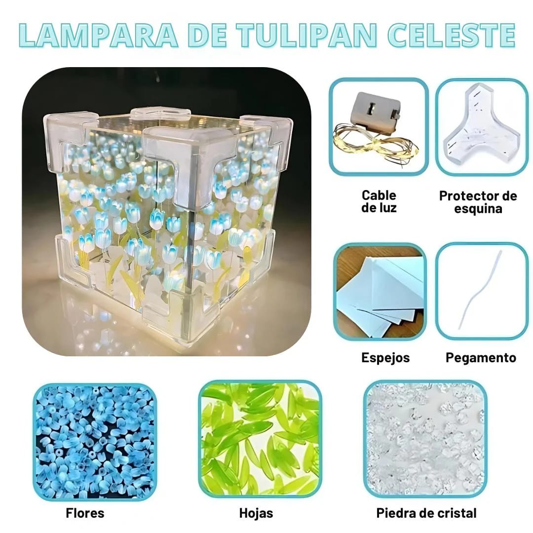 CUBO TULIPAN A PILAS